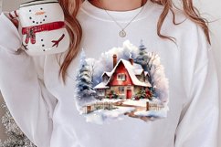 Christmas Houses Clipart Sublimation Product Image 2