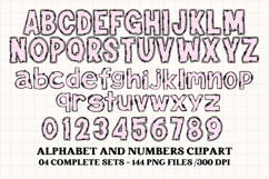 Easter Day Alphabet png clipart, easter day letters doodle Product Image 2