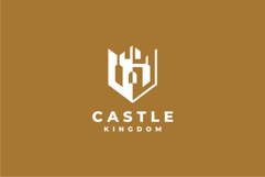 Castle Crown Shield Logo Design Vector Template Product Image 2