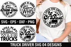 Truck Driver SVG Design - Just A Girl Who Loves Trucks Product Image 1