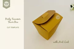 Party Favor Box Template- SVG PNG EPS PDF File Formats Product Image 2