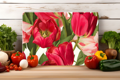 Tulip Flower Cutting Board | Cutting Board Sublimation Product Image 2