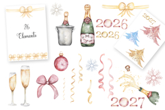 Watercolor Celebratory Icons Set Bundle Product Image 3