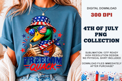 Freedom Quack Duck PNG | Sublimation DTF Product Image 2