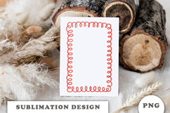 Red Christmas Doodle Frame png Product Image 2