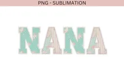Nana cottage core png design for T-shirts Product Image 2