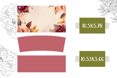 Peony Tumbler Wrap Design, Flowers 40 Oz Tumbler PNG Product Image 2