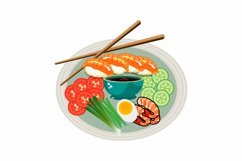 Asian Food Collection with Chopsticks Product Image 3