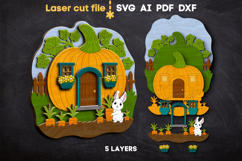 Thanksgiving Pumpkin SVG laser cut file for Glowforge Product Image 2