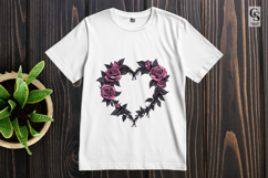 Rose Heart Clipart Sublimation PNG Product Image 2