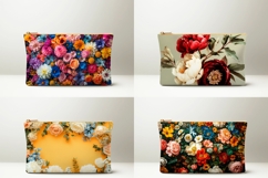 Wildflowers Cosmetic Bag Print, Floral Cosmetic Bag Designs Product Image 2