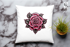 Gothic Rose Floral Illustration Clipart Sublimation PNG Product Image 3