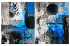 Blue, Grunge, Mixed Media, Junk Journal Product Image 2