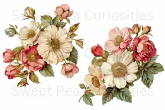 Flowers, Junk Journal, PNG, Clipart, Ephemera, Botanical Product Image 2