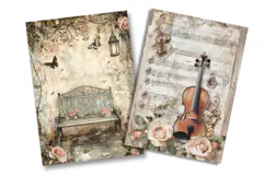 Romantic Vintage Junk Journal Pages Product Image 2
