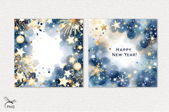 New Year digital paper, background clipart Product Image 2