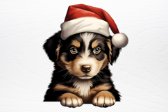 Christmas Peeking Dogs Clipart PNG Product Image 2