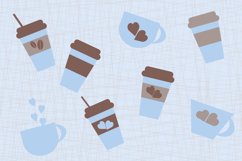 brown and blue Coffee clipart Product Image 2