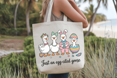 Just an egg-cited goose PNG Sublimation | Happy Easter Day P Product Image 3