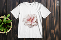 Pink Blossom Flower Clipart Sublimation PNG Product Image 2