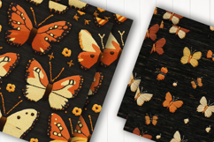 Embroidery Butterfly Pattern Digital Paper Product Image 2
