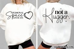 Not a hugger SVG, Personal space advocate SVG Product Image 2
