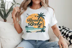 Beach babe PNG, Retro Summer PNG Sublimation Design Product Image 2