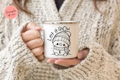 Cute baby snowman. SVG, PNG, EPS. Cut file. Product Image 4