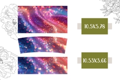 Blue Glitter Tumbler Template, Sparkle 40 Oz Tumbler Design Product Image 2