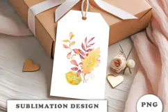 Watercolor Autumn Bouquet png Product Image 2