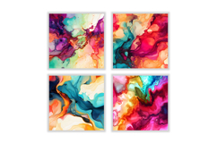 Retro Alcohol Ink Digital Paper Product Image 2