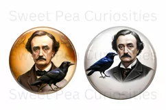 Edgar Allan Poe, Ephemera, PNG, Flower, Clipart Product Image 2