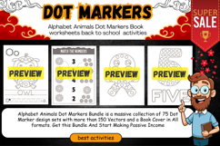 Alphabet Animals Dot Markers Book Cover worksheets for kids Product Image 2