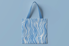 Blue Wavy Abstract Digital Paper Product Image 3