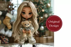 3D Christmas Tree Tumbler, Christmas Blonde Girl Tumbler Product Image 2