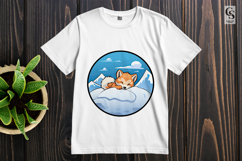 Sleeping Winter Fox Clipart Sublimation PNG Product Image 2