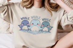 Whale whale whale PNG, Funny Animals Sublimation PNG Product Image 2