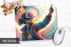 Virtual Reality Experience Hand Reaching Mouse Pad PNG Product Image 1