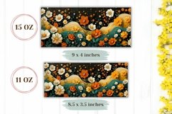 3D Flowers Mug Wrap Design, Floral Mug Sublimation Design Product Image 2