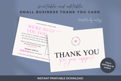 Editable Thank You Card Template | Canva Printable Design Product Image 2