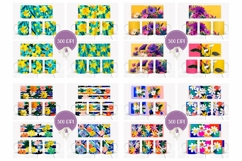 Cartoon Flowers Mug Designs, Floral Mug Bundle Product Image 2