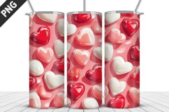 Lovely Hearts Tumbler Design | Valentine&#039;s Day Tumbler Wrap Product Image 3