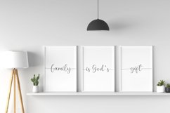 Set of 3 prints, Family is God&#039;s gift, Family wall sign Product Image 2