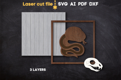 Halloween Snake Skull SVG laser cut file for Glowforge Product Image 2