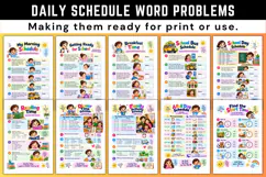 Daily Schedule Word Problems Product Image 2