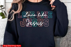 Love Like Jesus Christian Svg Faith Png Product Image 3