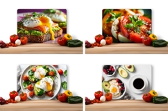 Eggs Cutting Board, Food Cutting Board, Food PNG Product Image 2