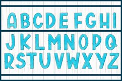 8 Winter Alphabets Bundle, Decorative ABC Sublimation Files Product Image 4