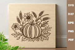 Pumpkin SVG, Fall, Cutting board, Laser cut, Cricut svg Product Image 2