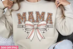 Mama PNG, Game Day Baseball Sublimation PNG Product Image 1